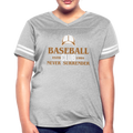 BASEBALL CLUB Women’s Vintage Sport T-Shirt - heather gray/white