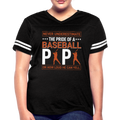 PRIDE OF BASEBALL Women’s Vintage Sport T-Shirt - black/white