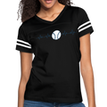 BASEBALL VIBRATION Women’s Vintage Sport T-Shirt - black/white