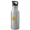 Baseball Field Water Bottle - silver