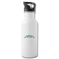 Baseball Logo Water Bottle - white