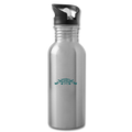 Baseball Logo Water Bottle - silver