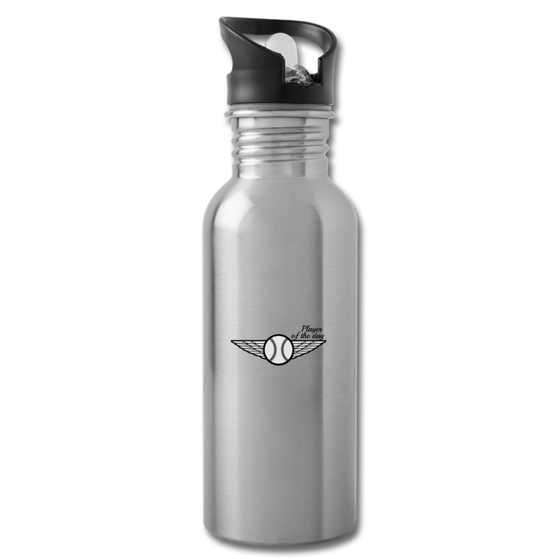 Player of The Day Water Bottle - silver
