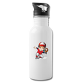 Baseball Kid Player Water Bottle - white