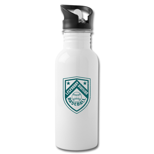 Legendary Division Baseball Water Bottle - white