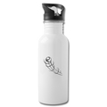 Flying Baseball Water Bottle - white