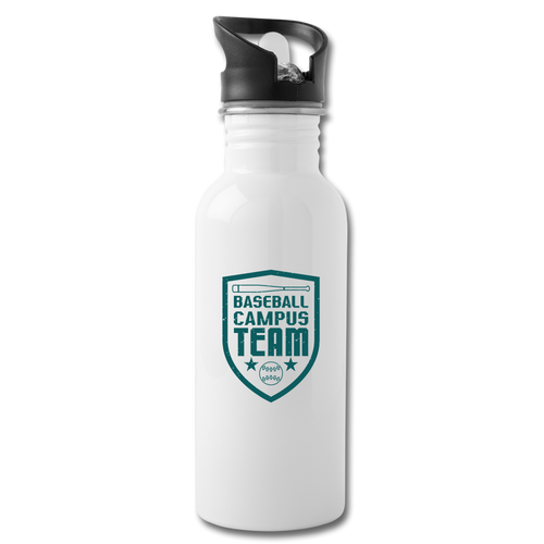 Baseball Campus Team Water Bottle - white