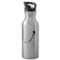 Flying Baseball Water Bottle - silver