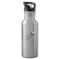 Flying Baseball Water Bottle - silver