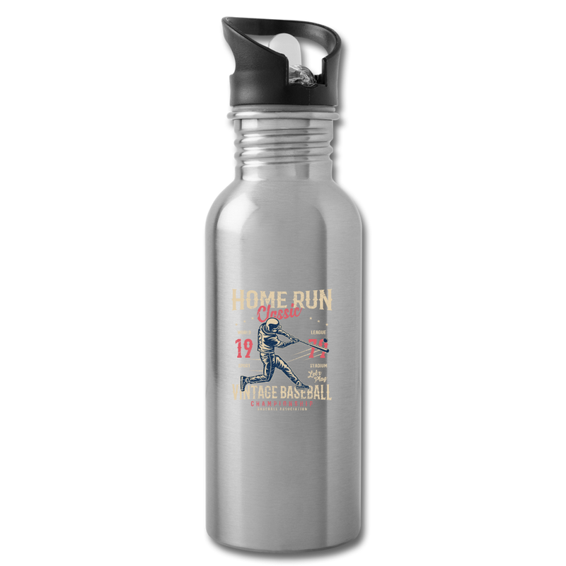 Home Run Classic Water Bottle - silver