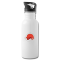 Baseball Helmet Water Bottle - white