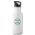 Baseball Water Bottle - white