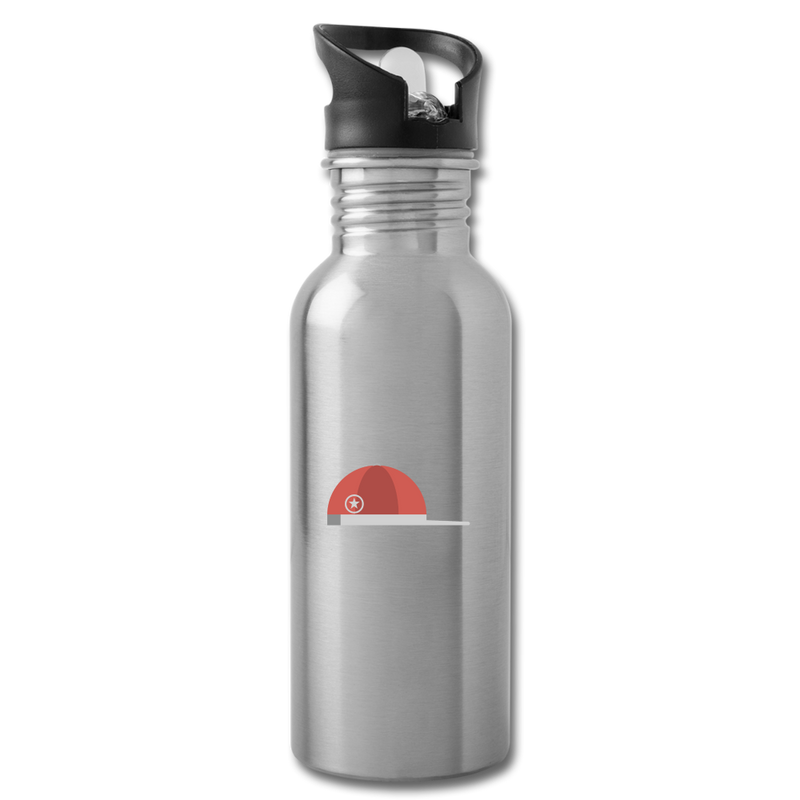 Baseball Cap Water Bottle - silver