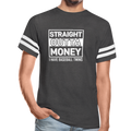 STRAIGHT OUTTA MONEY Vintage Sport T-Shirt - vintage smoke/white