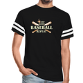 EAT SLEEP BASEBALL REPEAT Vintage Sport T-Shirt - black/white