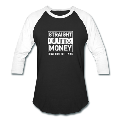 STRAIGHT OUTTA MONEY T-Shirt - black/white