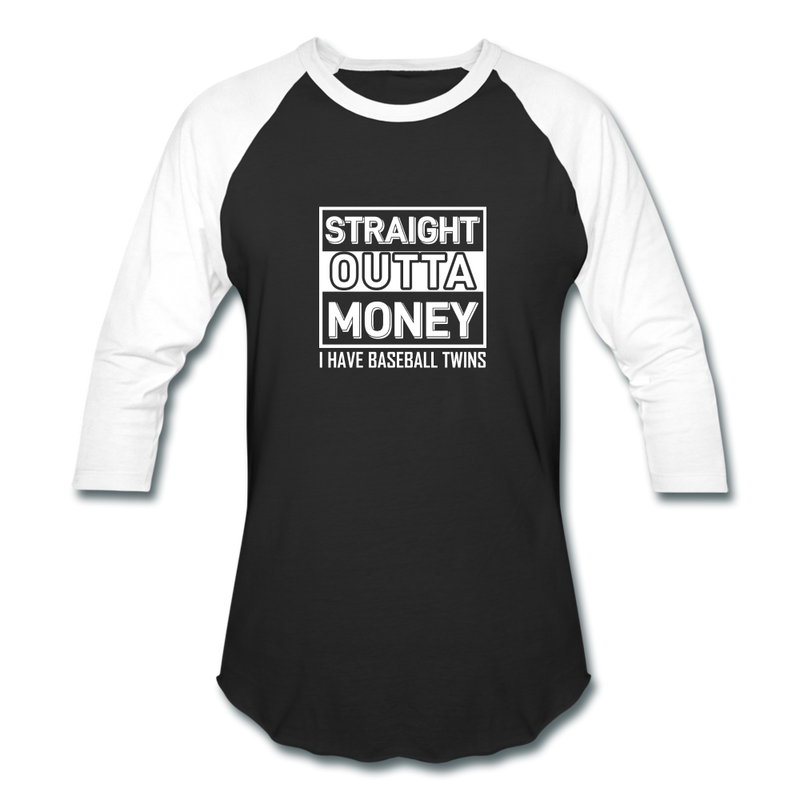 STRAIGHT OUTTA MONEY T-Shirt - black/white